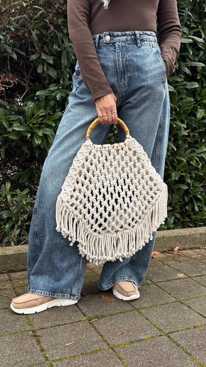 Boho Chic Net Bag, Macrame DIY Pattern