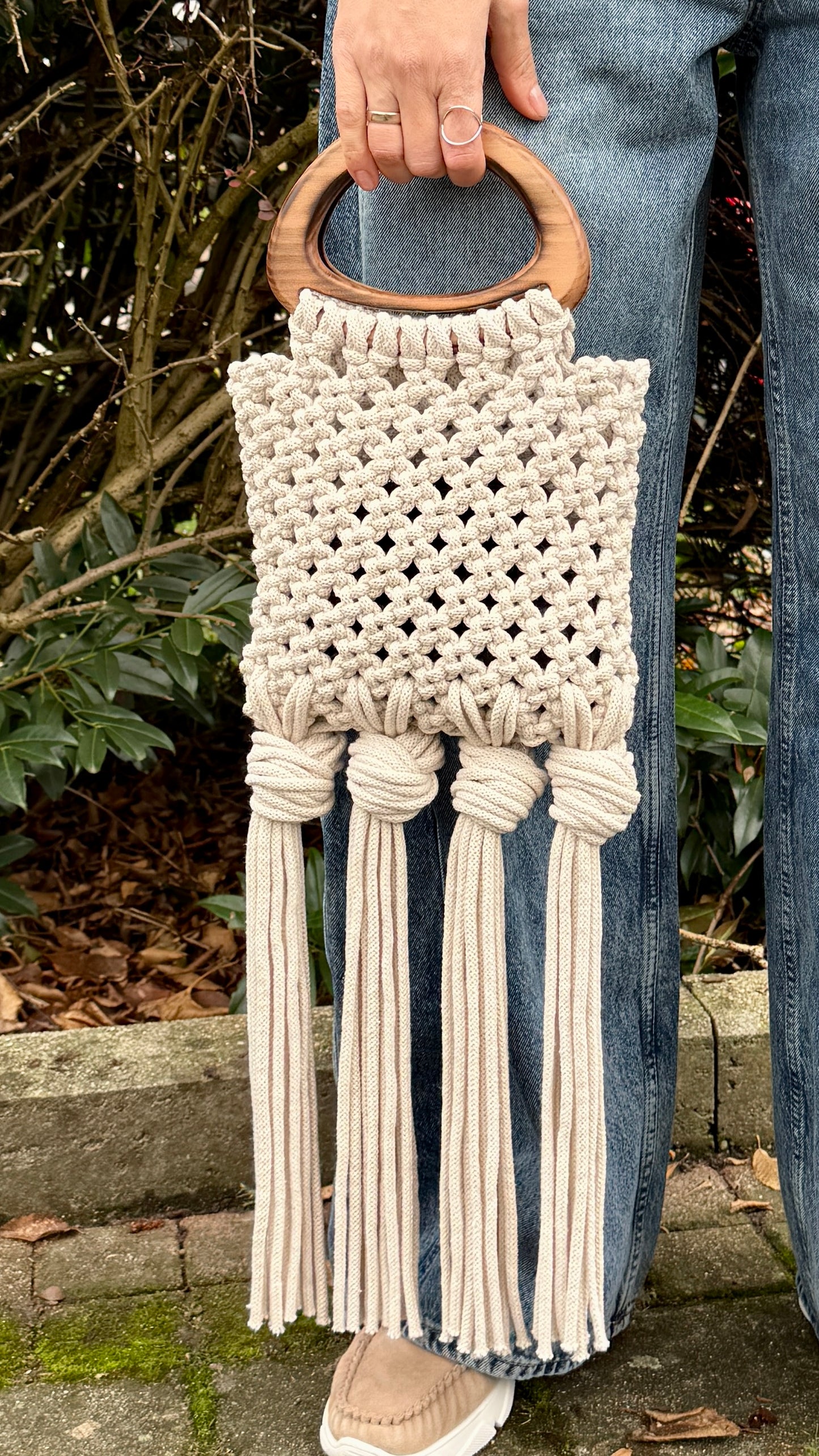 Macrame Bag DIY Pattern, How To Make Boho Chic Handbag