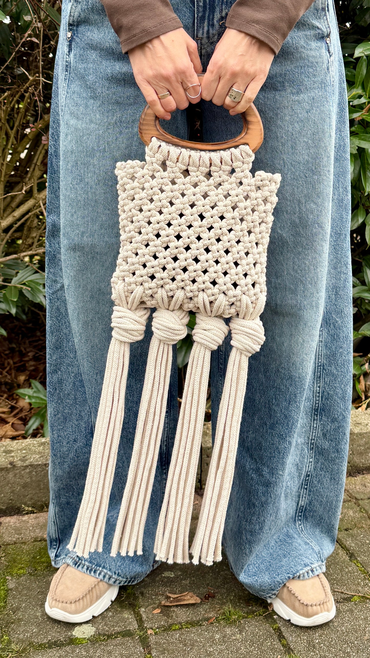 Macrame Bag DIY Pattern, How To Make Boho Chic Handbag