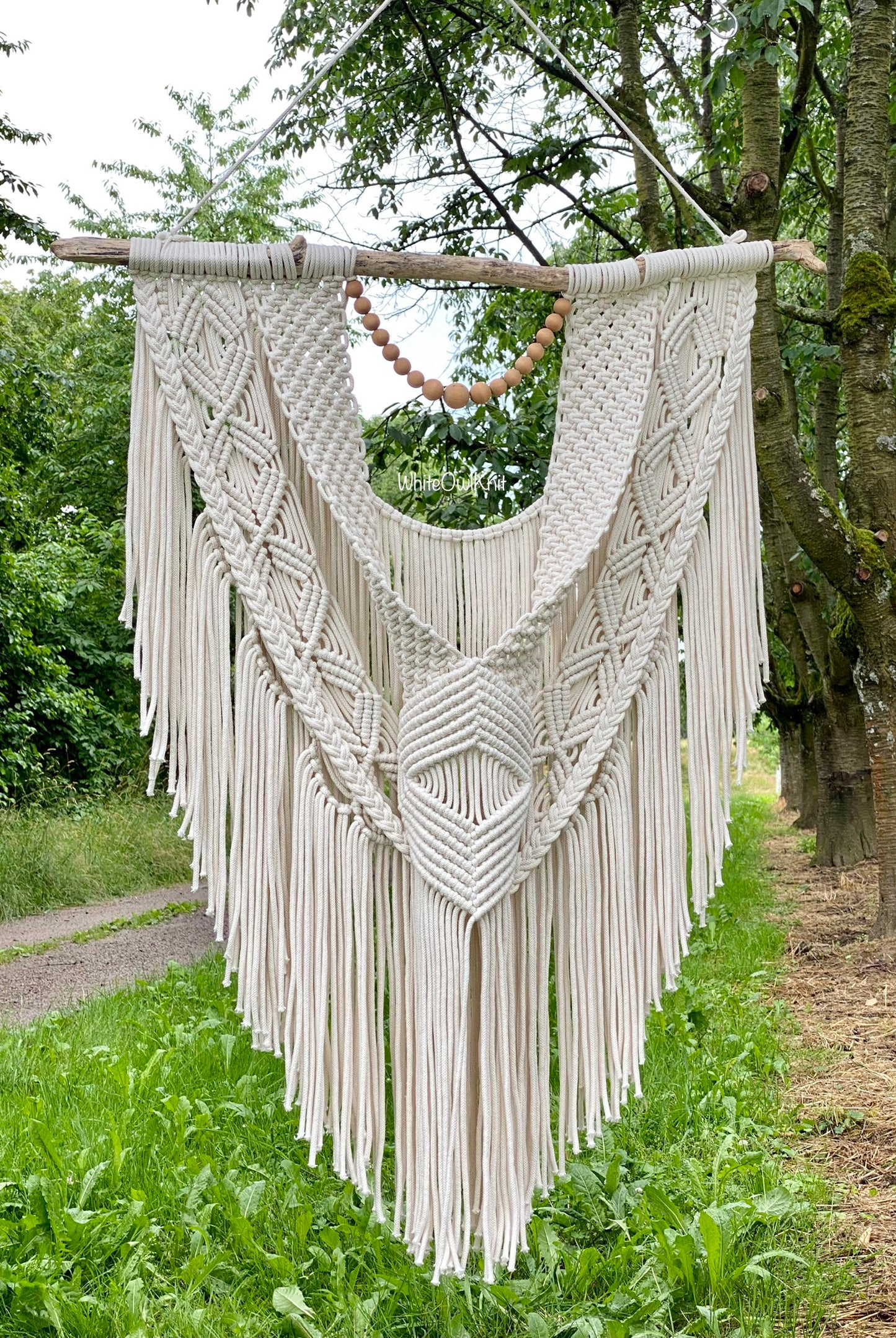 XL Macrame Wall Hanging Pattern – Beginner DIY with Knots Video Tutorial