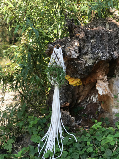 Macrame Plant Hanger Pattern PDF with Nest-Style Basket Design
