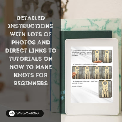 Nest Macramé Plant Hanger Pattern, DIY Instructions