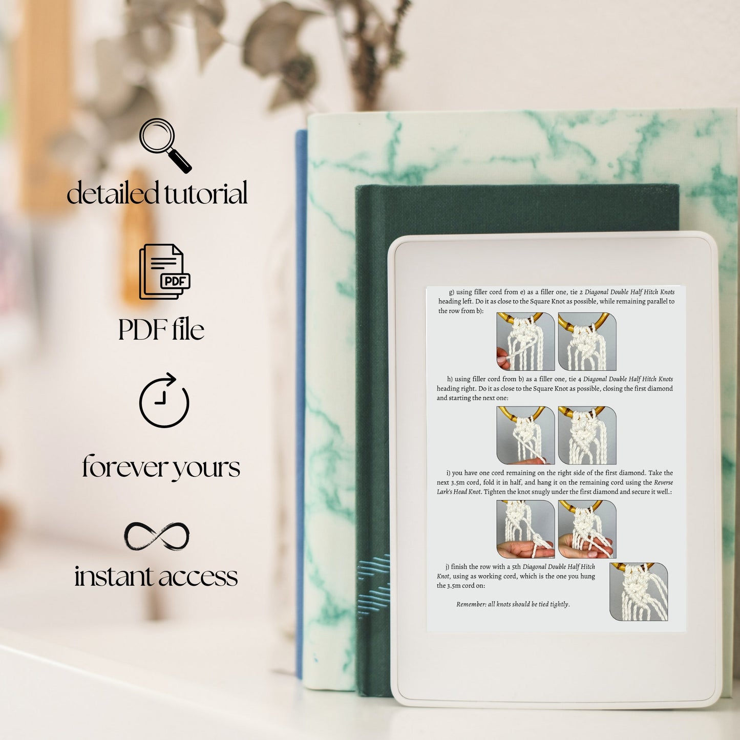 Boho Chic Net Bag, Macrame DIY Pattern