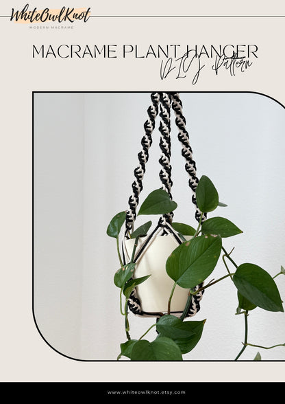 Macrame Plant Hanger Pattern PDF