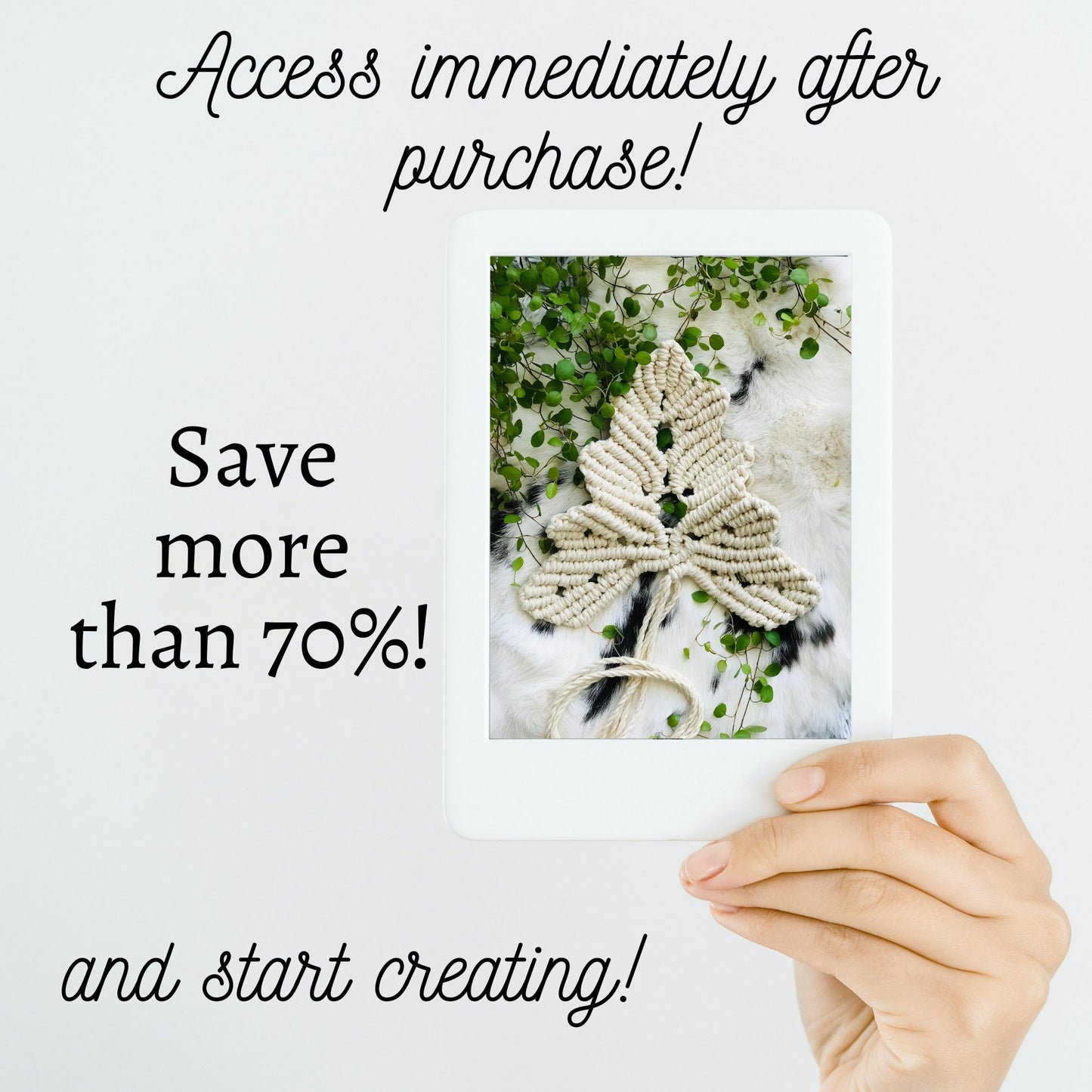 Bundle of 14 DIY Macrame Floral Patterns to Make Unique Floral Pieces