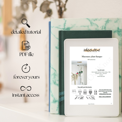 Macrame Plant Hanger DIY Pattern