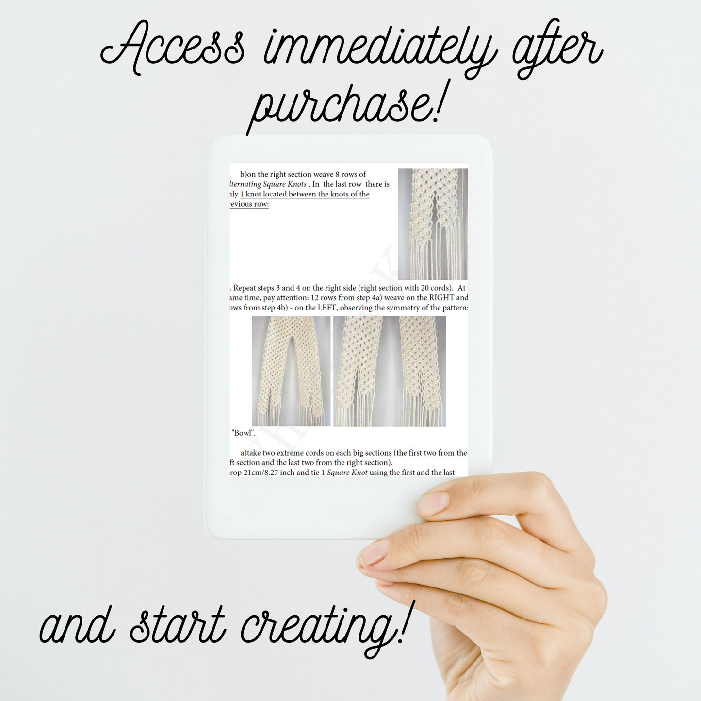 Macrame Plant Hanger DIY Pattern for Pots of Any Sizes