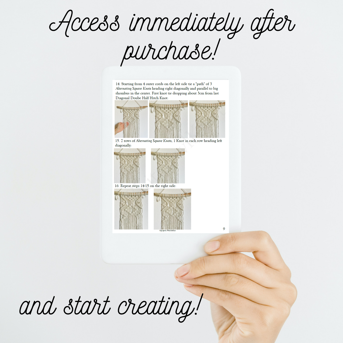 Macrame Plant Hanger DIY Pattern