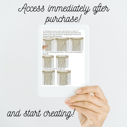 Macrame Plant Hanger DIY Pattern