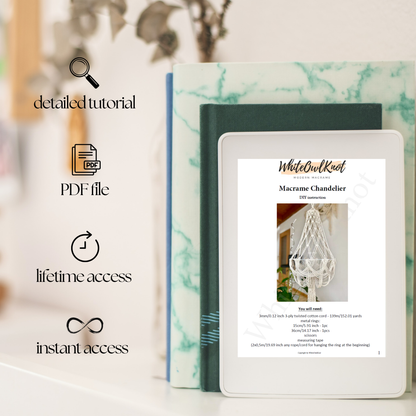 Macrame Chandelier PDF Pattern