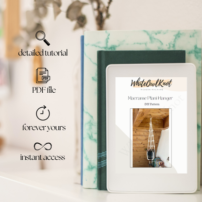 Without Tassel on Bottom Macrame Plant Hanger Pattern