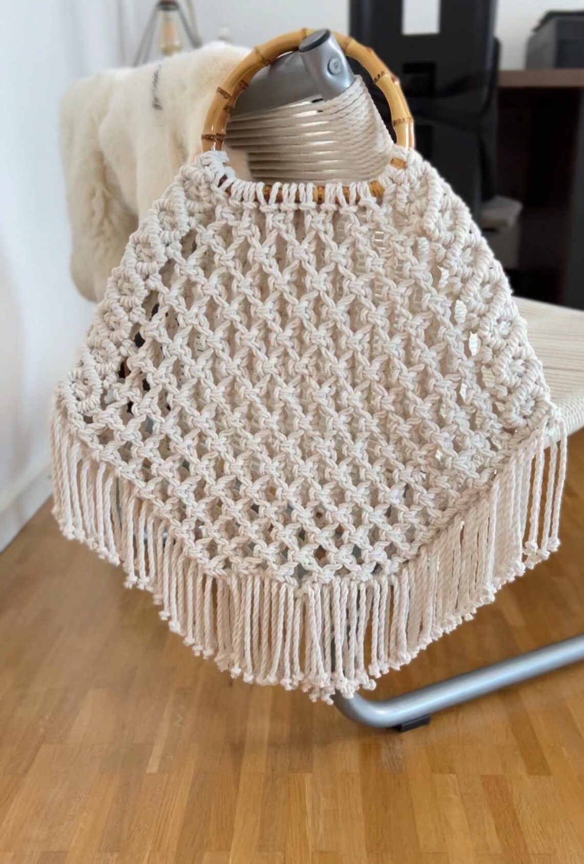 Boho Chic Net Bag, Macrame DIY Pattern