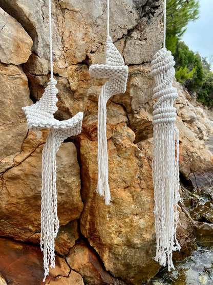 3D Art "Ocean Spirit", Beach House Decor Macrame Pattern