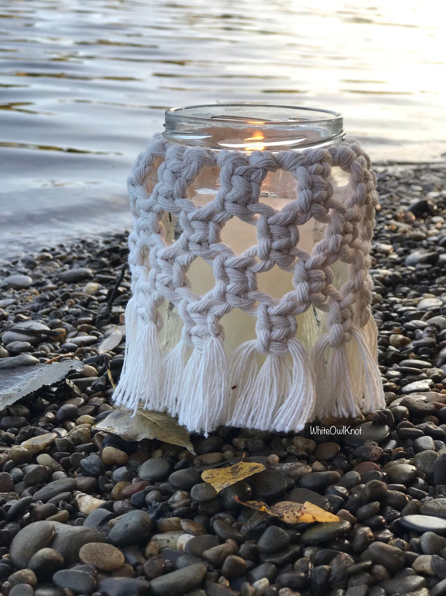Macrame Jar Cover PDF Pattern
