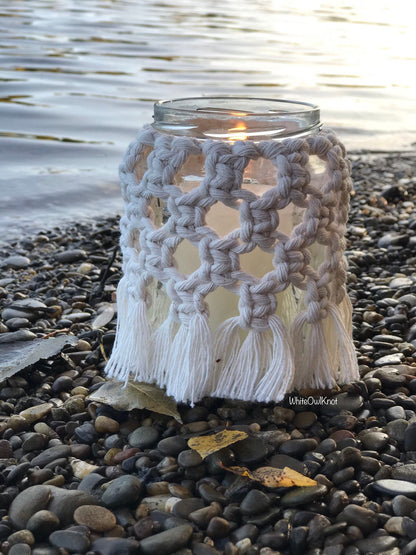 Macrame Jar Cover PDF Pattern