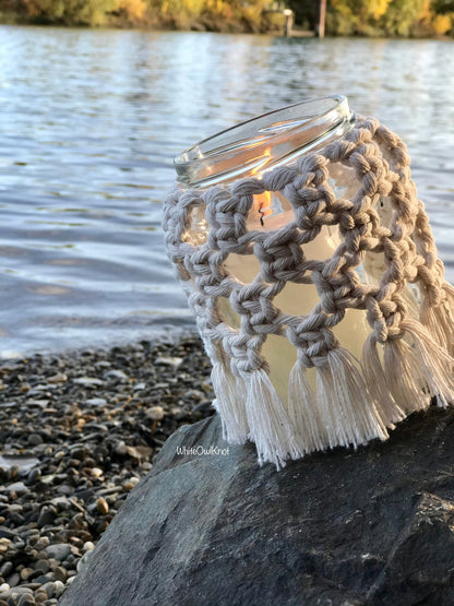 Macrame Jar Cover PDF Pattern