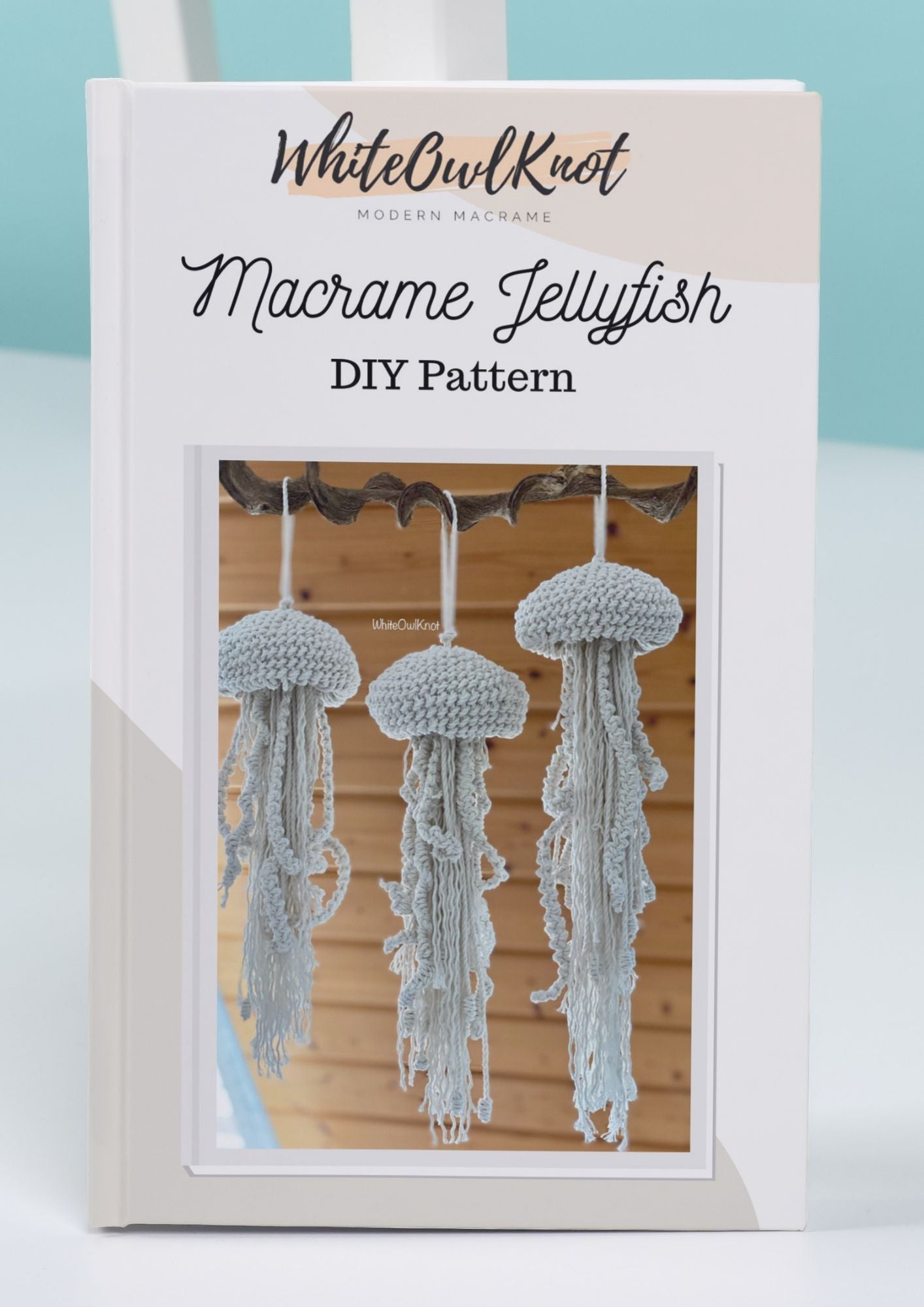 Jellyfish Macrame Pattern, 3D Macrame Decor DIY eBook