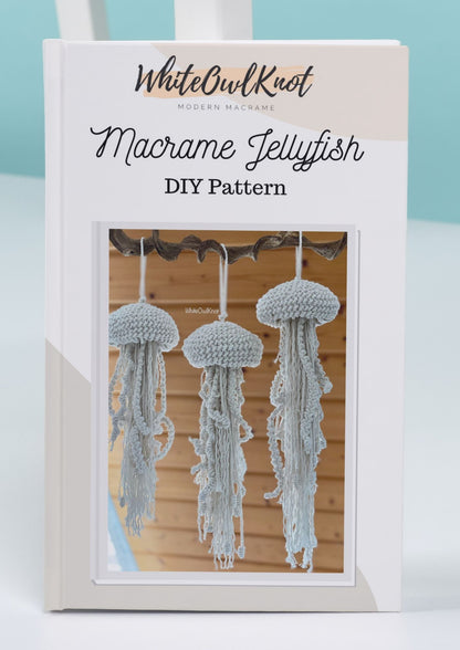 Jellyfish Macrame Pattern, 3D Macrame Decor DIY eBook
