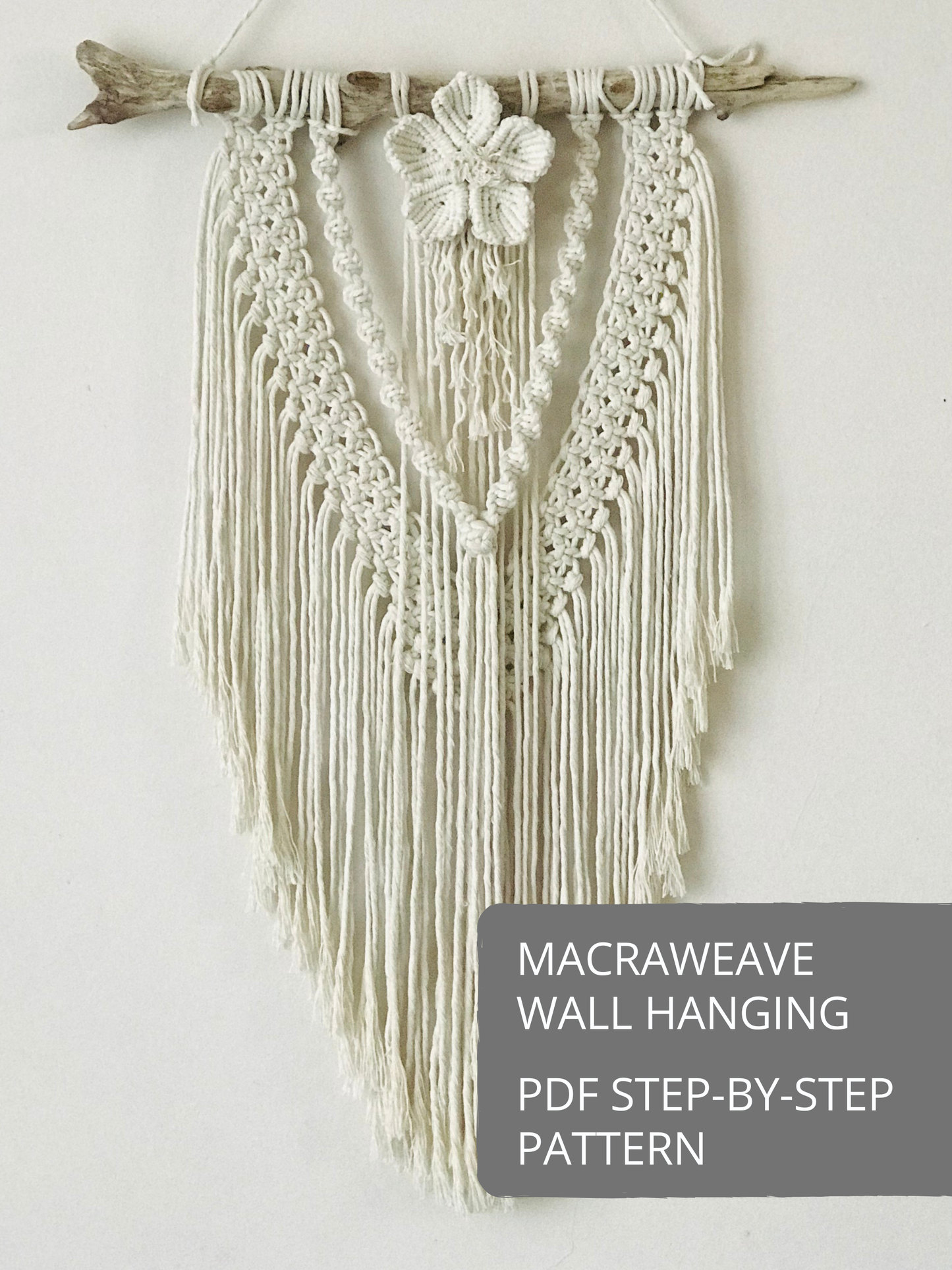 Macrame Wall Hanging Flower Pattern – Set of 3 DIY PDF Patterns