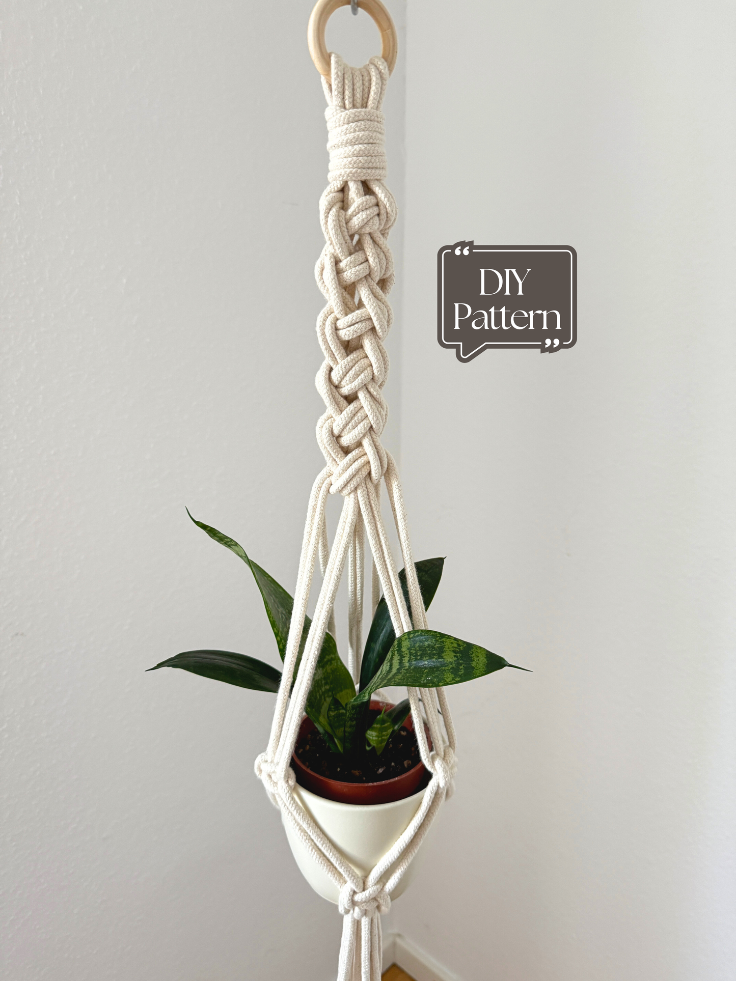 Macrame Plant Hanger Pattern, Easy Boho Home Decor Tutorial