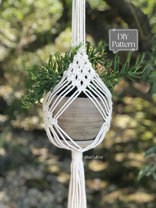 Macrame Plant Hanger Pattern, Step-by-Step Instructions