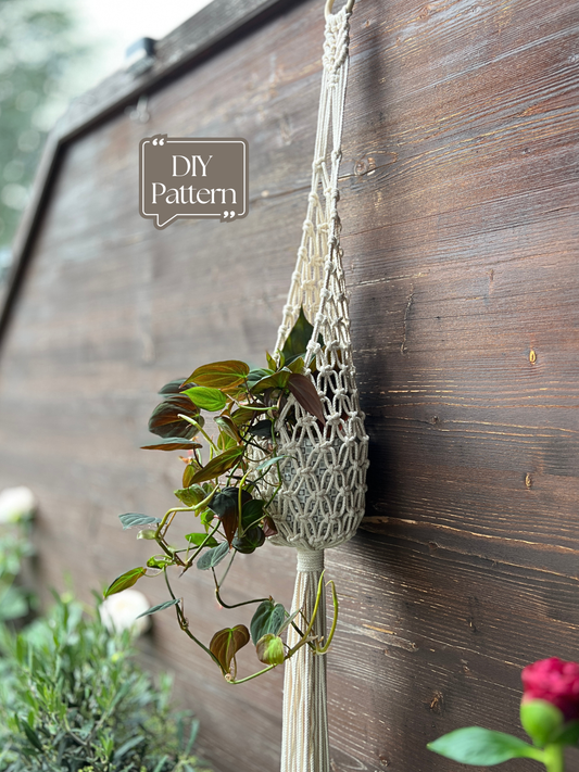 Nest Macramé Plant Hanger Pattern, DIY Instructions