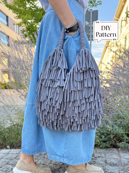 Macrame Bag with Fringes PDF Pattern
