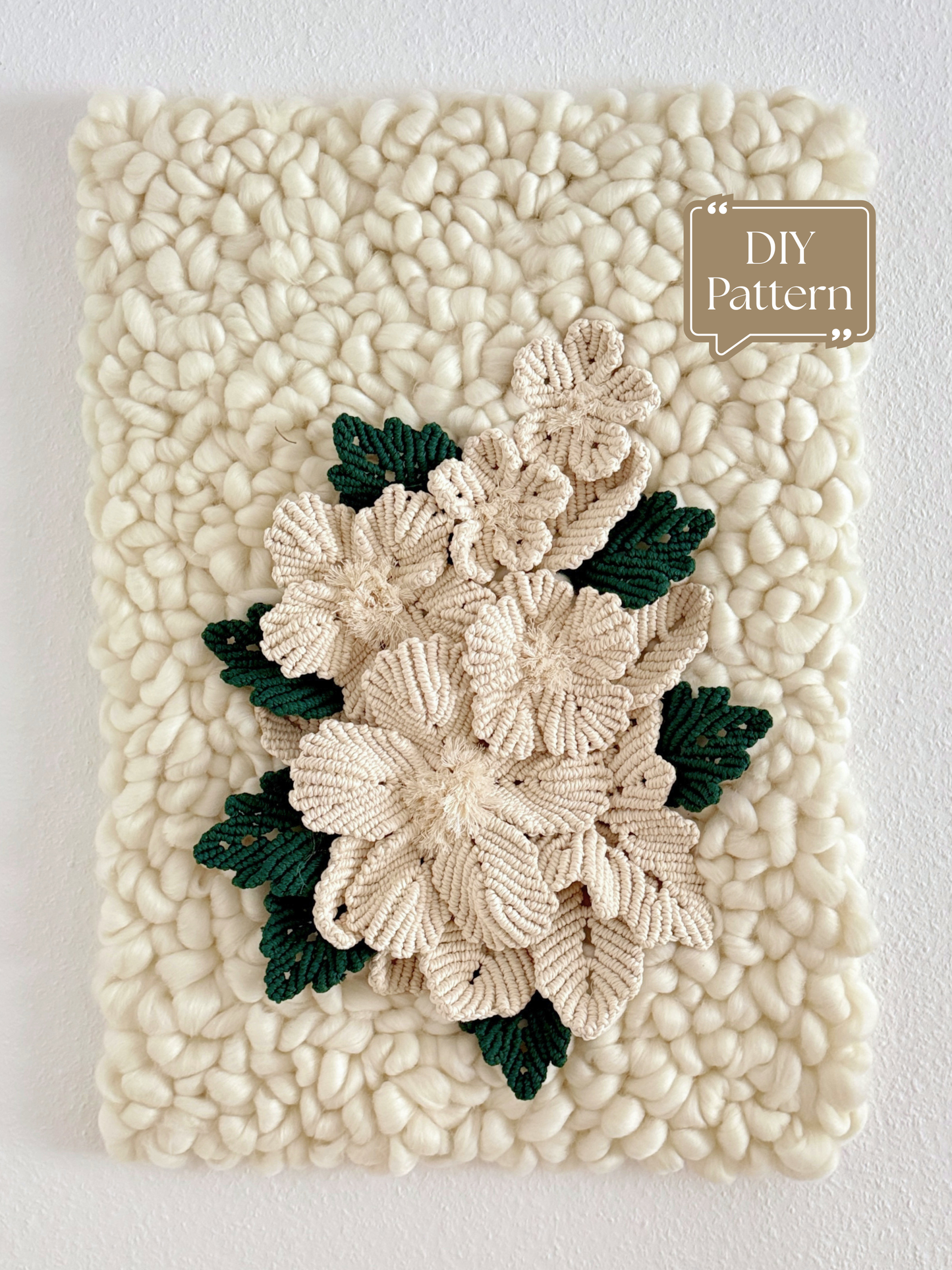 Perlen-Korallen-Faser-Kunst-Muster PDF – DIY koralleninspirierter Wandbehang