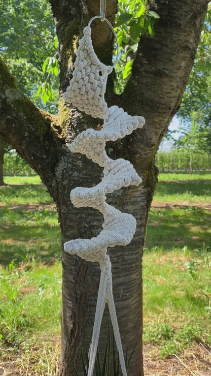Macramé Plant Hanger Pattern PDF, Spiral Design