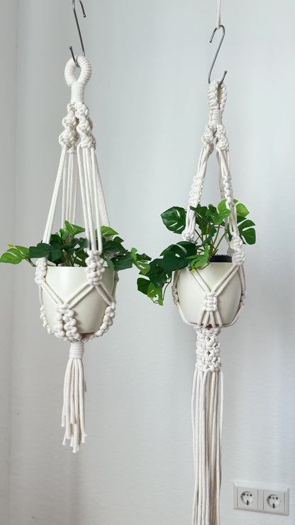 Set of Two Macrame Plant Hanger PDF Patterns